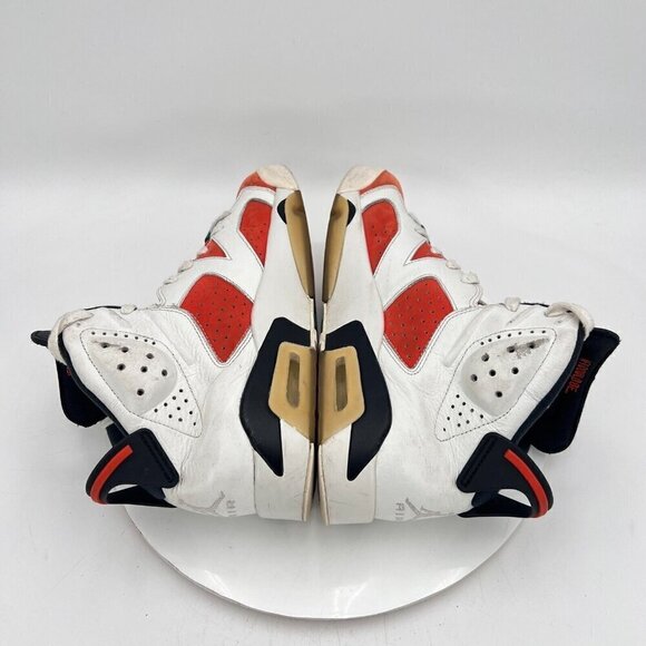 Nike Air Jordan 6 Retro Gatorade Like Mike Men Size 9 384664-145 White Red Shoes - Picture 9 of 15
